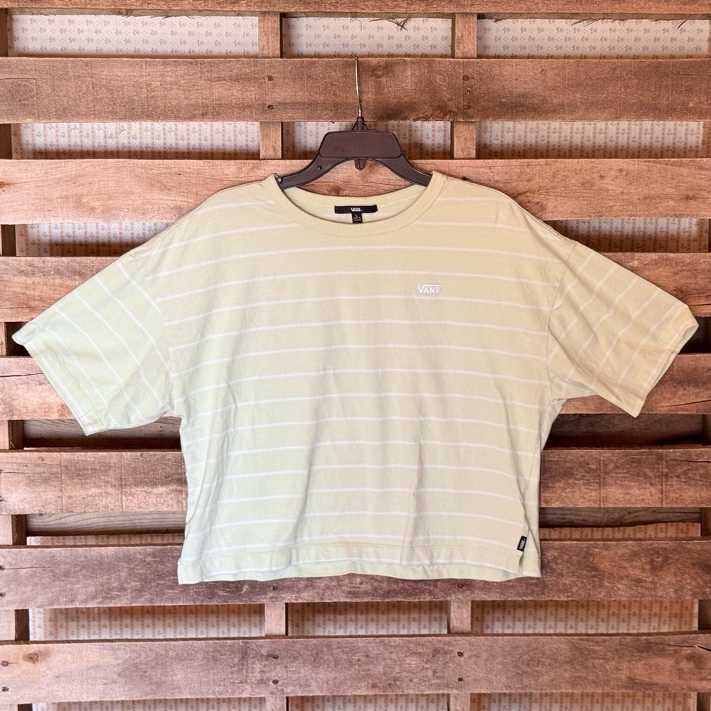 Vans Mint Green Striped Tee
